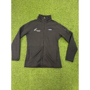 Patagonia Better Sweater Full Zip Jacket Black Womens Medium Cepheid Logo Fleece
